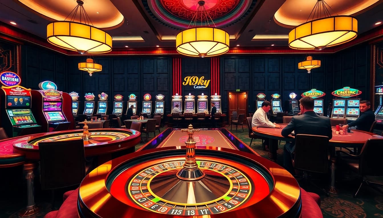 Experience the thrill of casino gaming with K9K9-themed roulette and poker action.