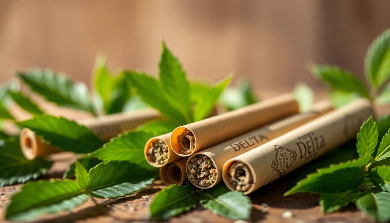 Experience the premium quality of delta 8 prerolls amid a serene natural setting.