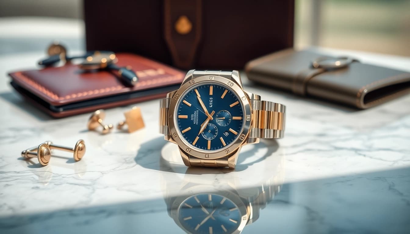 Showcasing a stunning replica watch with intricate details and luxurious textures.