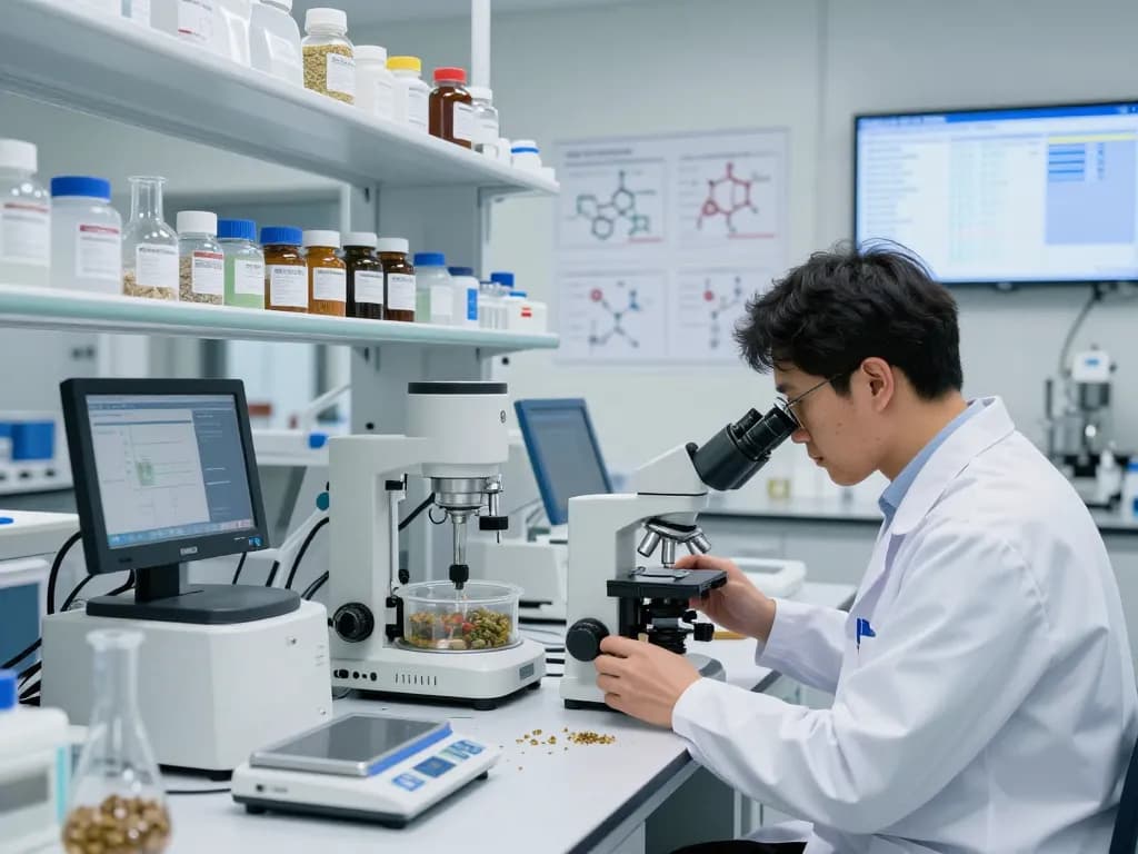 WeeDutch researcher analyzing cannabinoid extracts in a modern lab setting