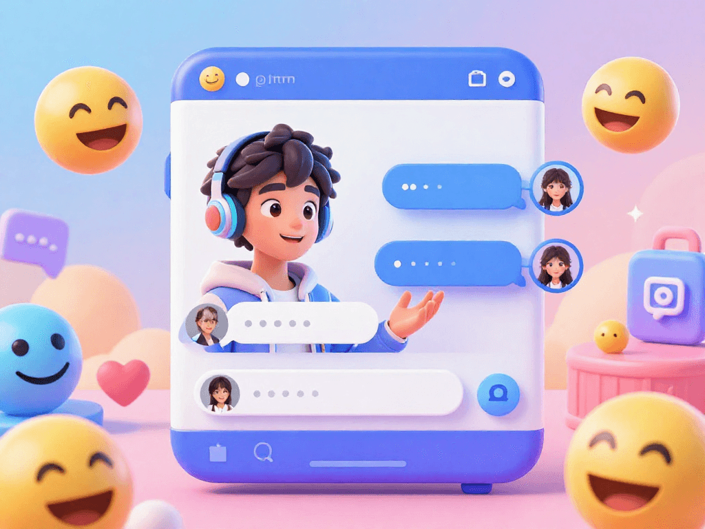 Engaging hentai ai chat interface with animated character interacting in a vibrant digital environment.