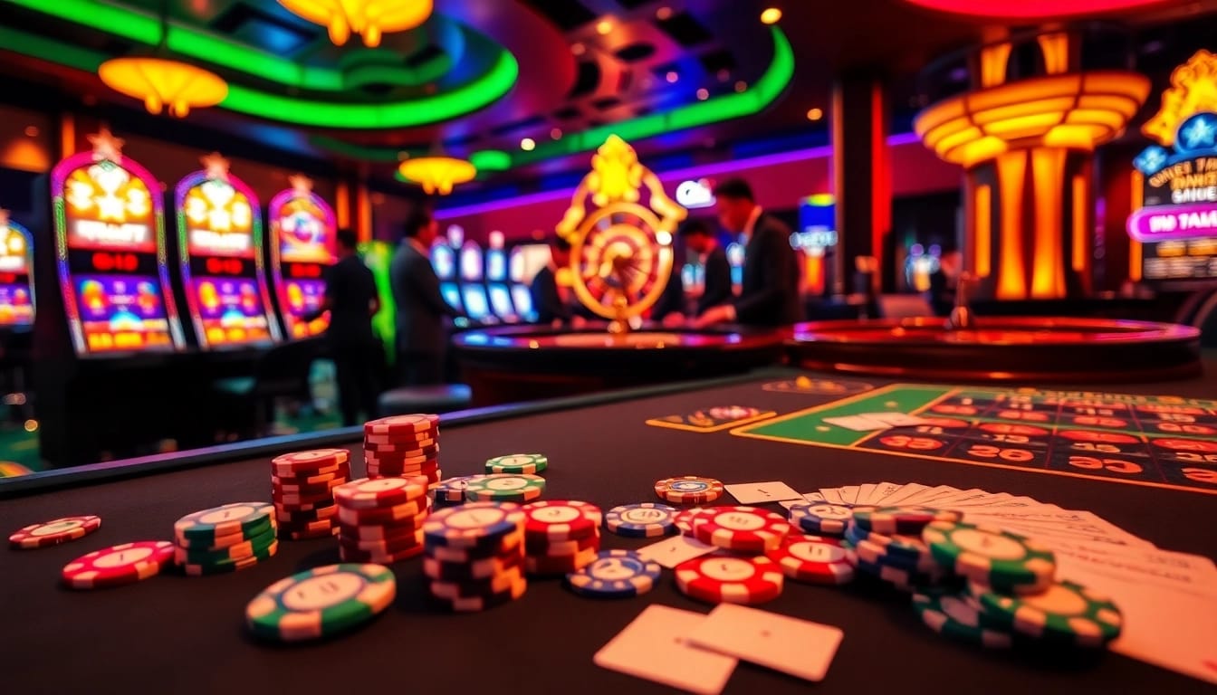 Experience the thrill of win55 online with vibrant casino tables and engaging gameplay.