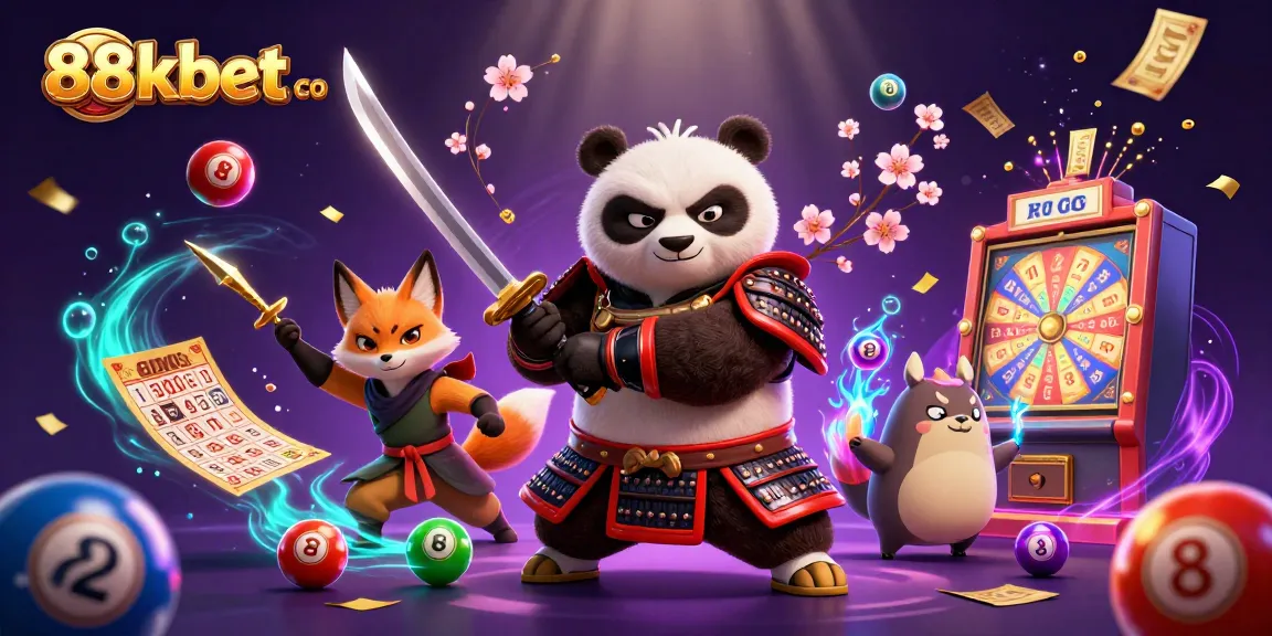 Experience exciting gameplay with the captivating characters of 88kbet co amidst vibrant casino elements.