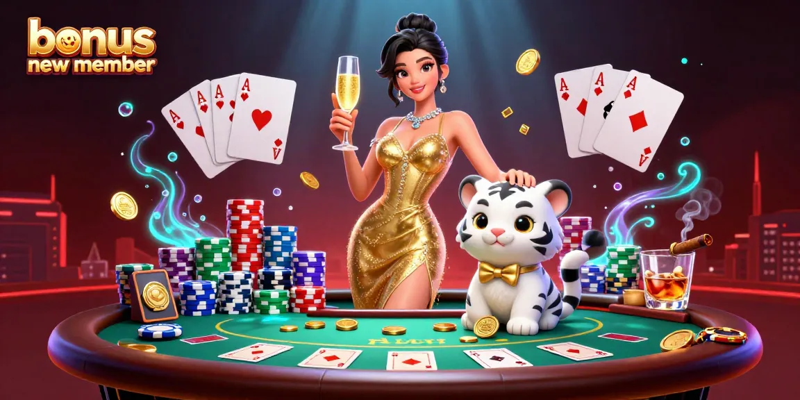 Win big with the bonus new member offer at the casino featuring vibrant gaming elements.