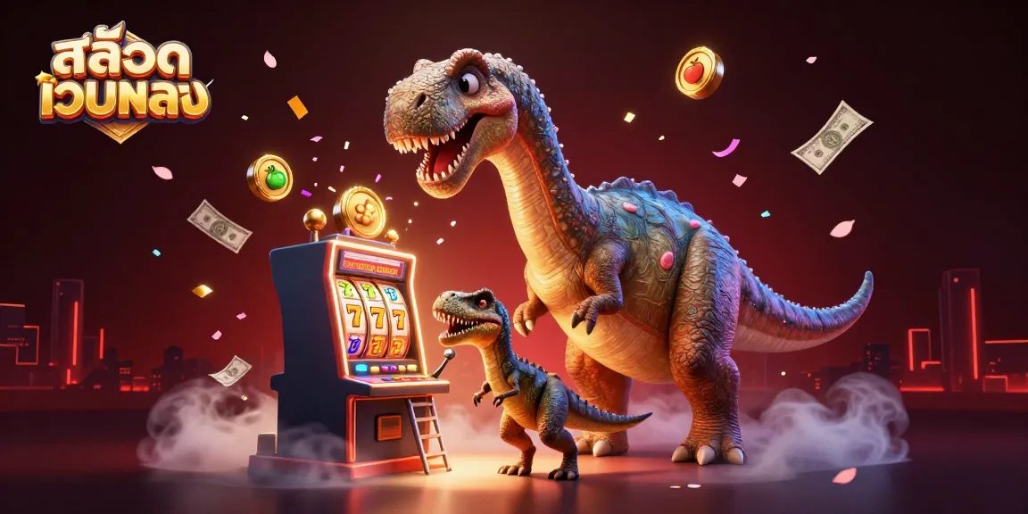 Spin the reels at สล็อตเว็บตรง with a towering brontosaurus and clever raptor adding excitement.