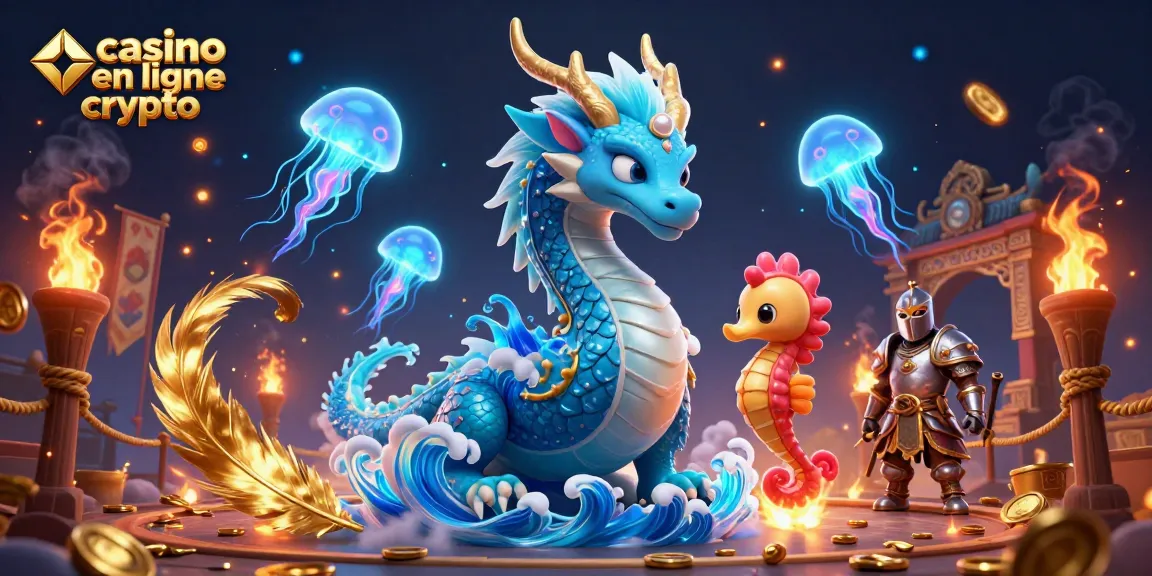 Jouez dans un casino en ligne crypto avec des dragons et des créatures marines magiques.