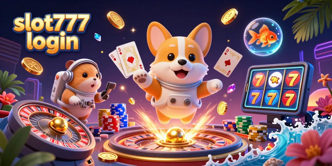 Experience thrilling gaming with slot777 login in a vibrant casino universe with dynamic 3D characters.