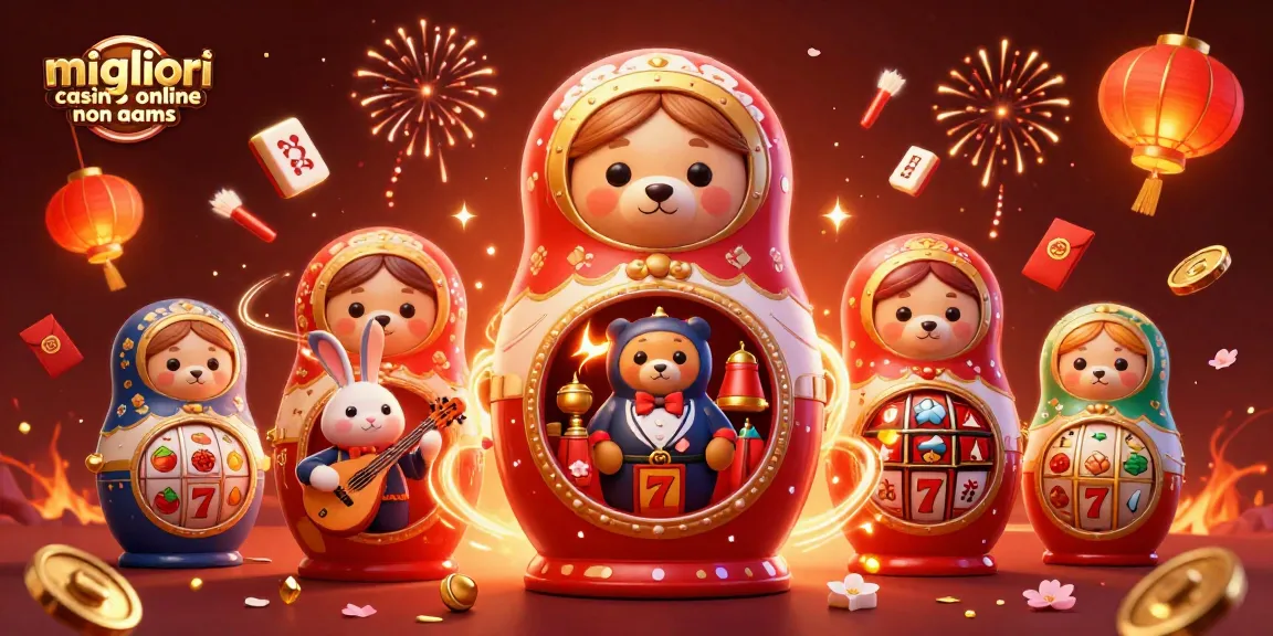 Scopri giochi emozionanti nei migliori casinò online non AAMS con illustrazione vivace a tema casinò.