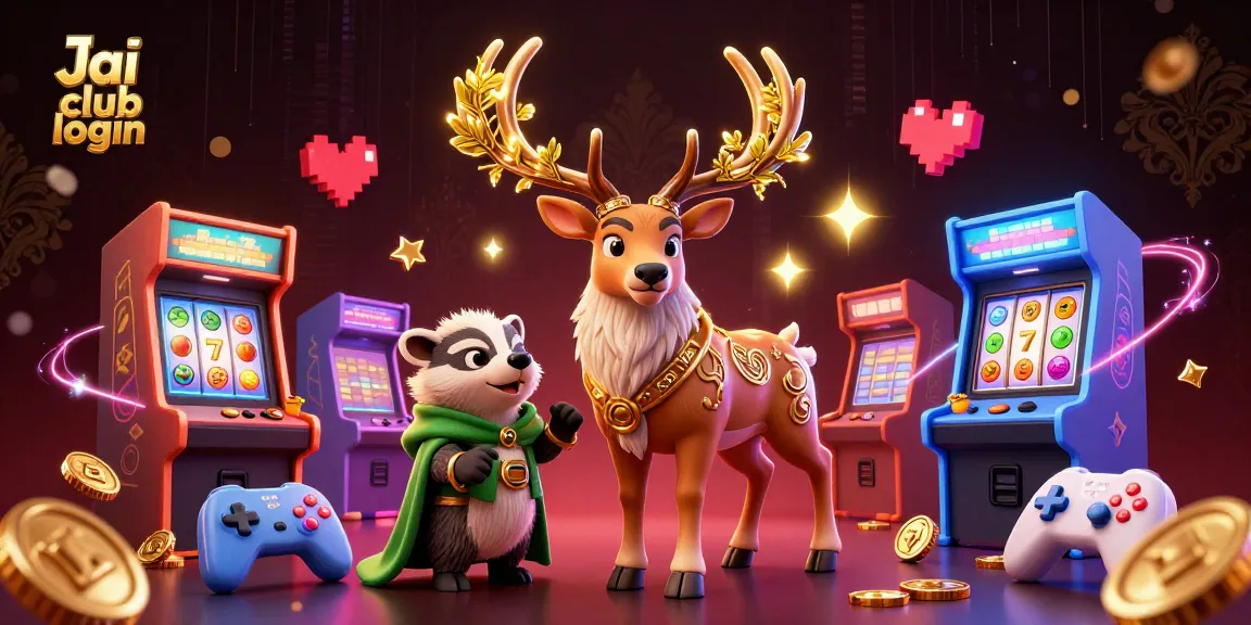 Engage with the Jai club login to access exciting games, featuring a druid stag and games elements.