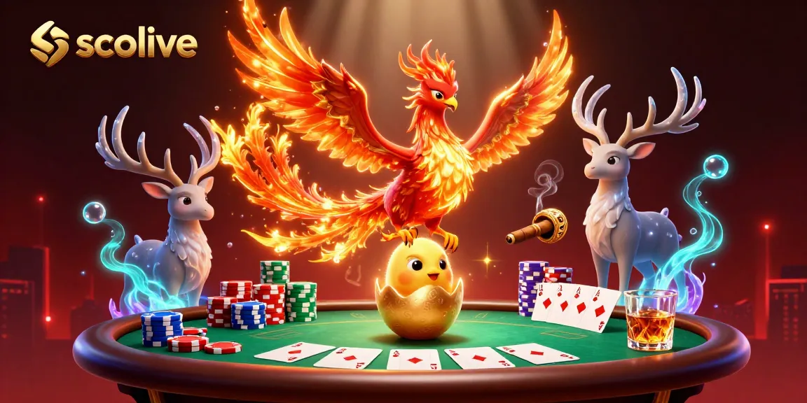 Experience thrilling soccer streaming with Socolive's dynamic gambling-themed 3D illustration.