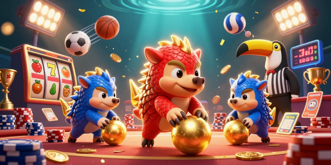 Spaceman pangolins animate a thrilling slot game encounter amidst gold coins and poker chips.