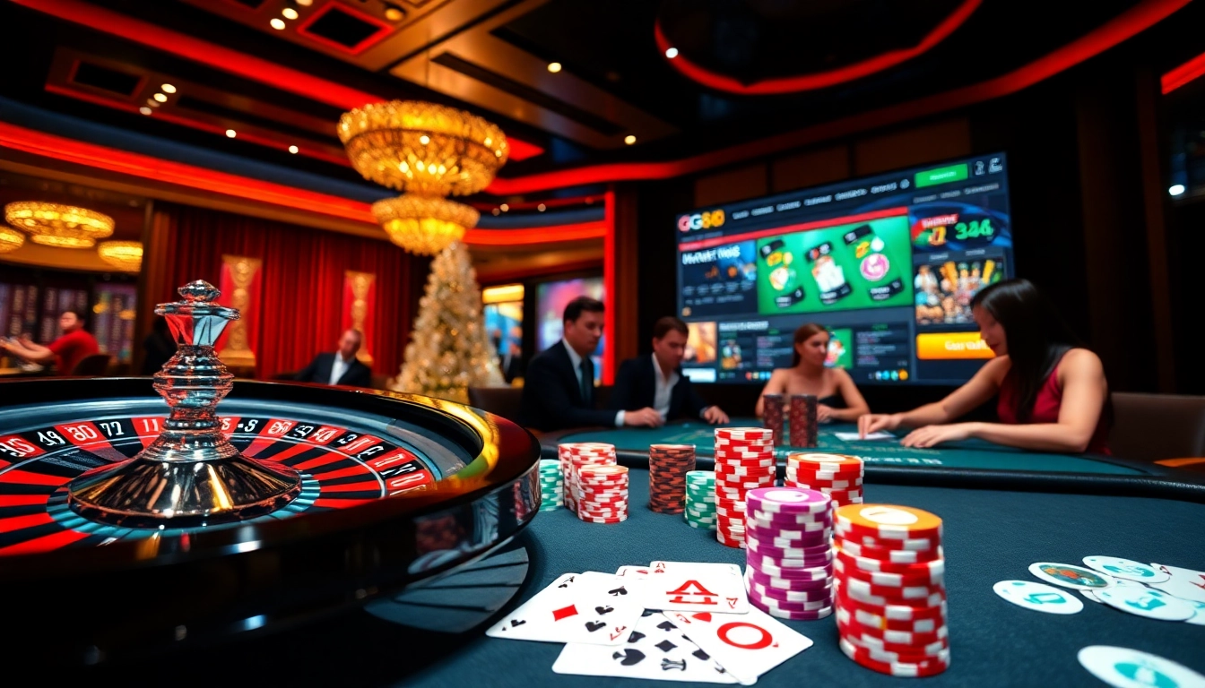 Experience the thrill of betting at https://gg88.christmas/ with engaging casino visuals featuring roulette and poker.