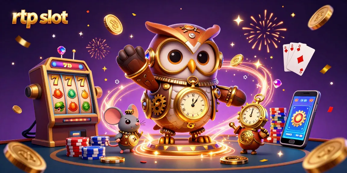 Engage with the thrilling rtp slot adventure in a vibrant 3D casino scene filled with excitement.