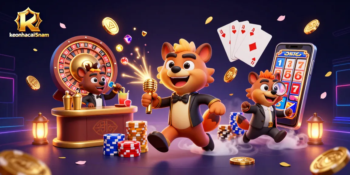 Join the hyenas of keonhacai5nam for comedy and casino action, with vibrant games and entertainment.