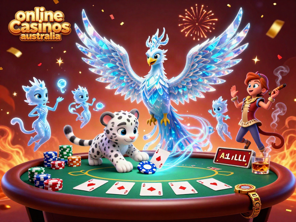 Engage your luck at online casinos Australia with vibrant characters and exciting poker elements.