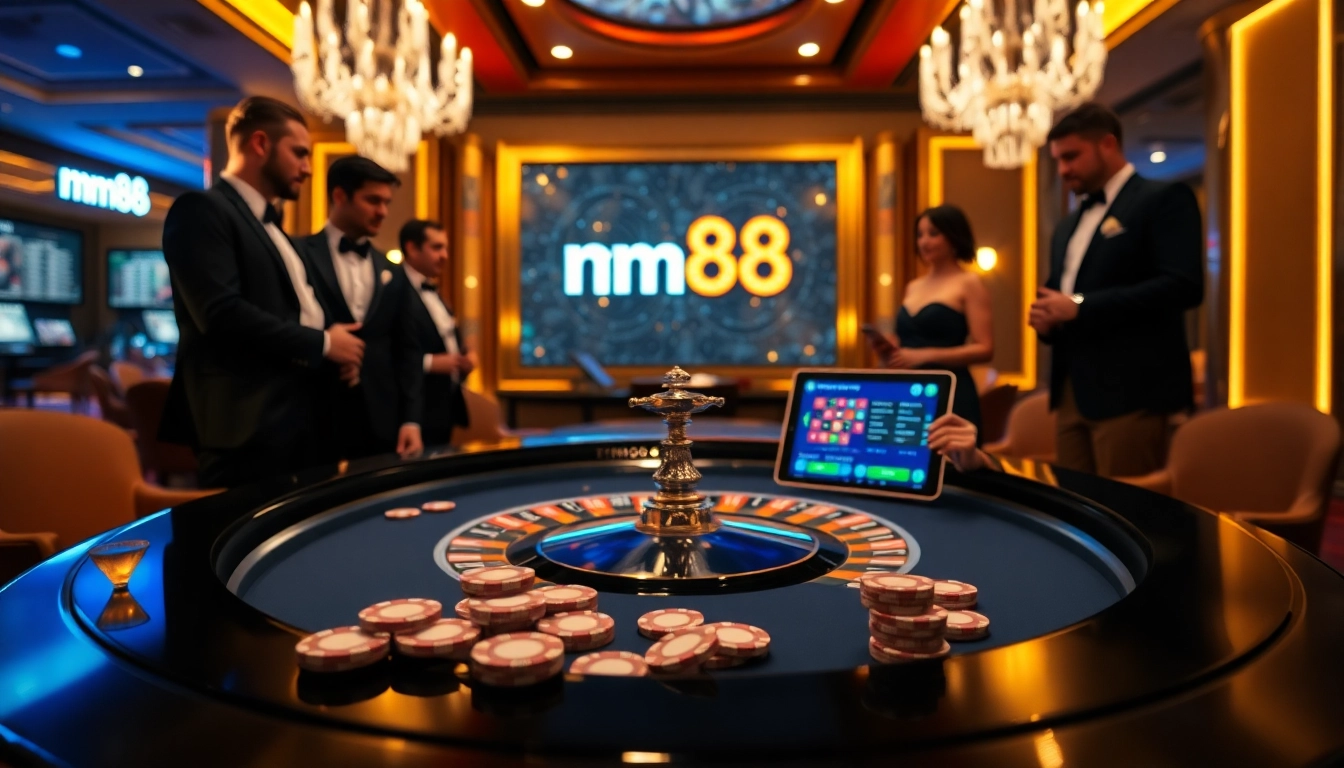 Experience high-stakes excitement at mm88.com with thrilling roulette and elegant players.