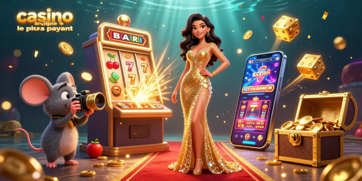 Découvrez l'excitation du casino en ligne le plus payant avec des scènes 3D vibrantes de gains au jackpot et d'action de jeu.