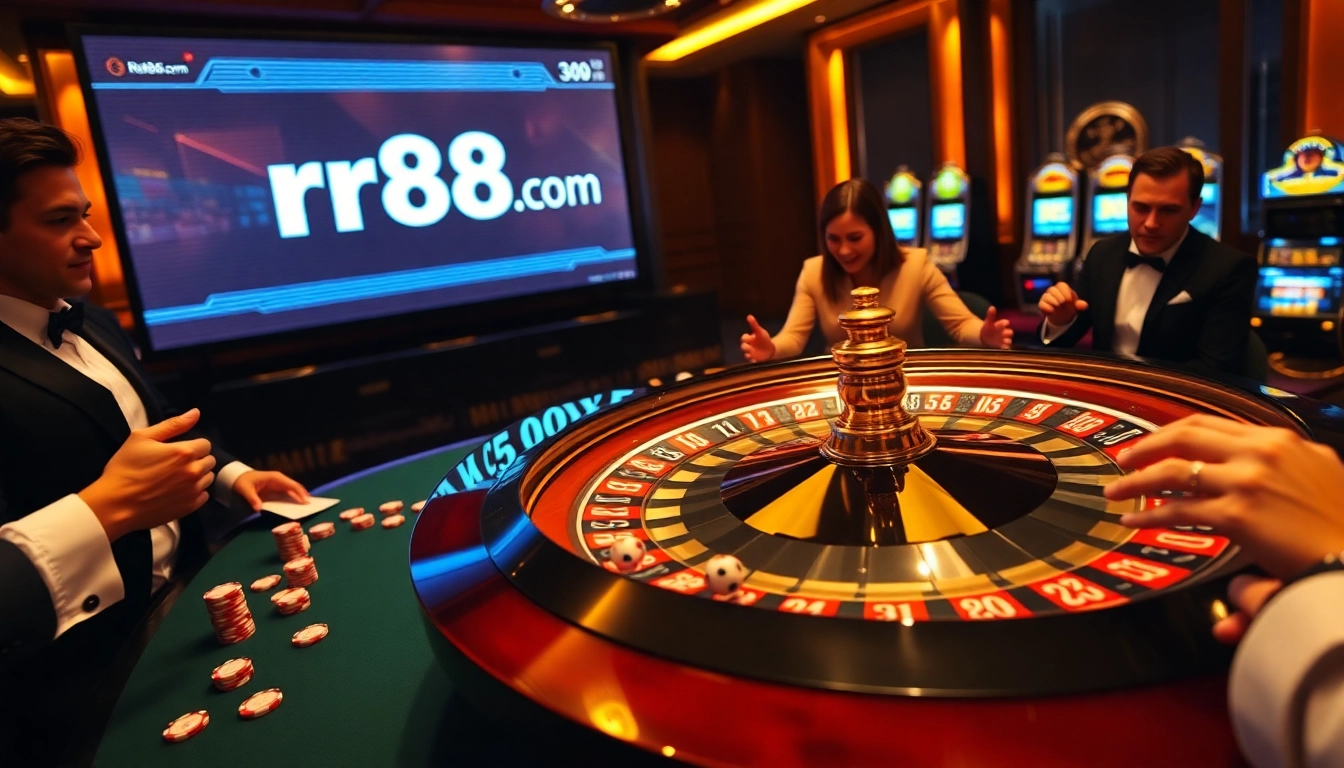 Experience thrilling gameplay at rr88.com with diverse casino games and vibrant roulette tables.