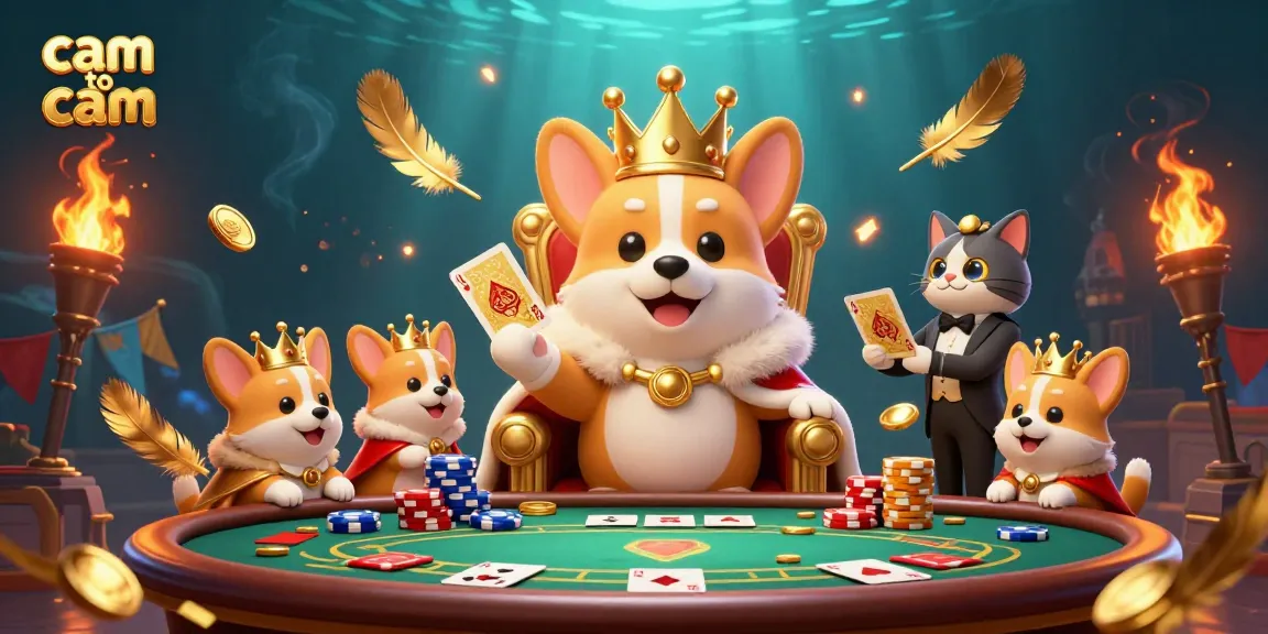 Engage in cam to cam chat with animated characters at an exciting virtual poker table.