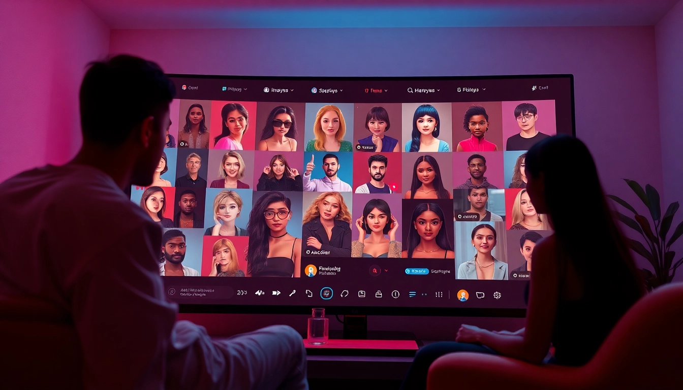 NSFW AI characters engaging in a vibrant digital chatroom.