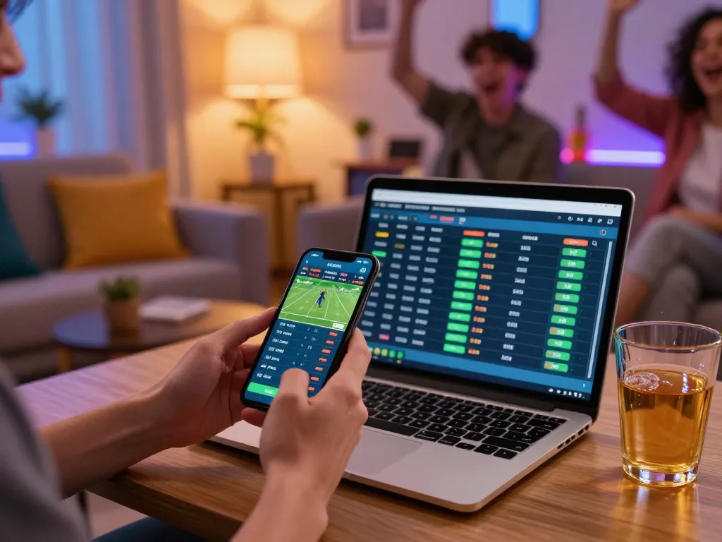 Placing bets through Link Alternatif on a smartphone for online sports betting experience