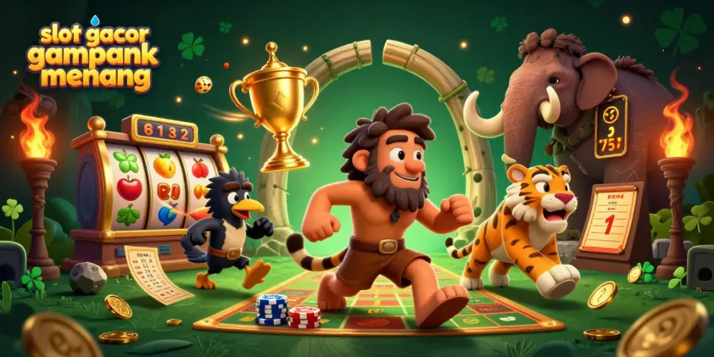 Permainan slot gacor gampang menang dengan suasana kasino prasejarah menarik perhatian pemain.