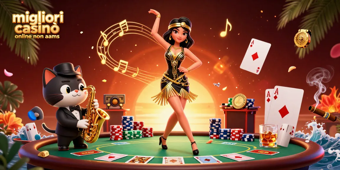 Interagisci con i migliori casinò online non AAMS e vivi un'azione di poker emozionante in una scena 3D vibrante.