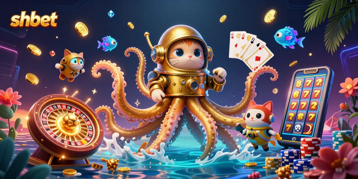 Experience thrilling moments with shbet's colossal kraken and vibrant casino elements.
