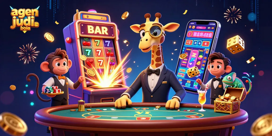 Experience agen judi bola with a unique gaming atmosphere featuring colorful characters and gameplay.