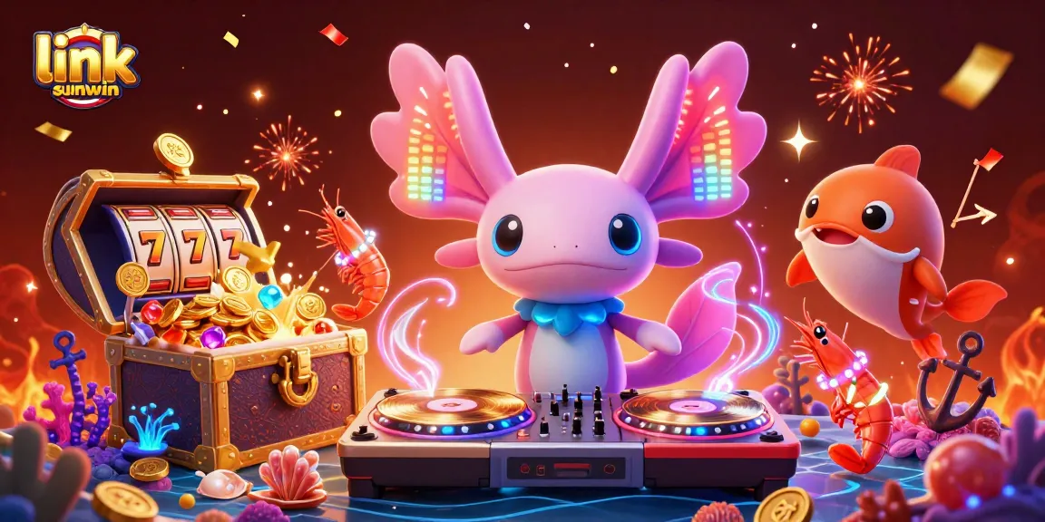 Experience the thrill of spinning the link sunwin slot reels in this vibrant underwater casino scene.