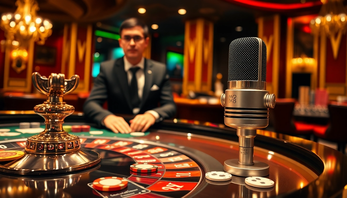 Capture the thrilling atmosphere of a casino with the MV 88 microphone enhancing the gaming experience.
