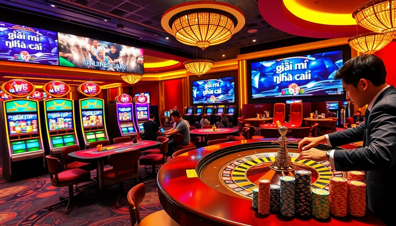 Experience the thrill of giải mã nhà cái with exciting games and vibrant casino elements.