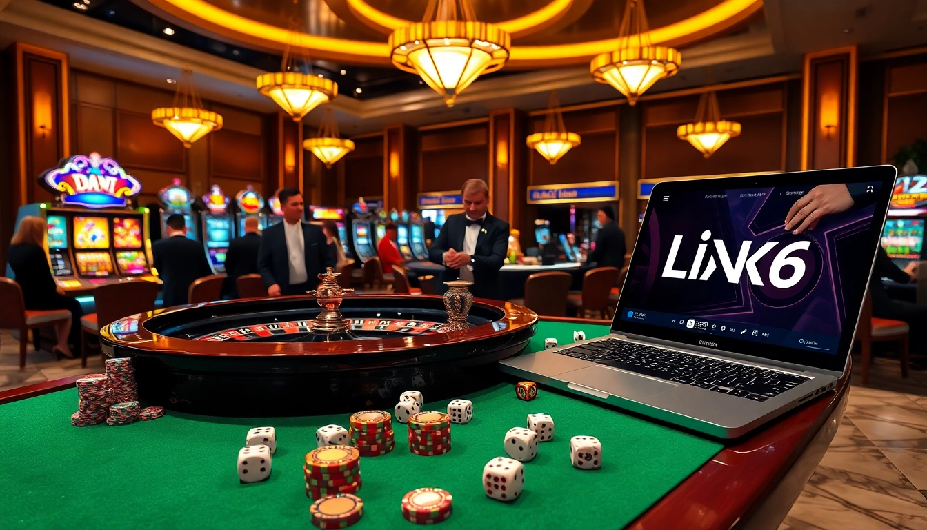 Experience excitement at the roulette table with ph22255 Link in a luxurious casino setting.