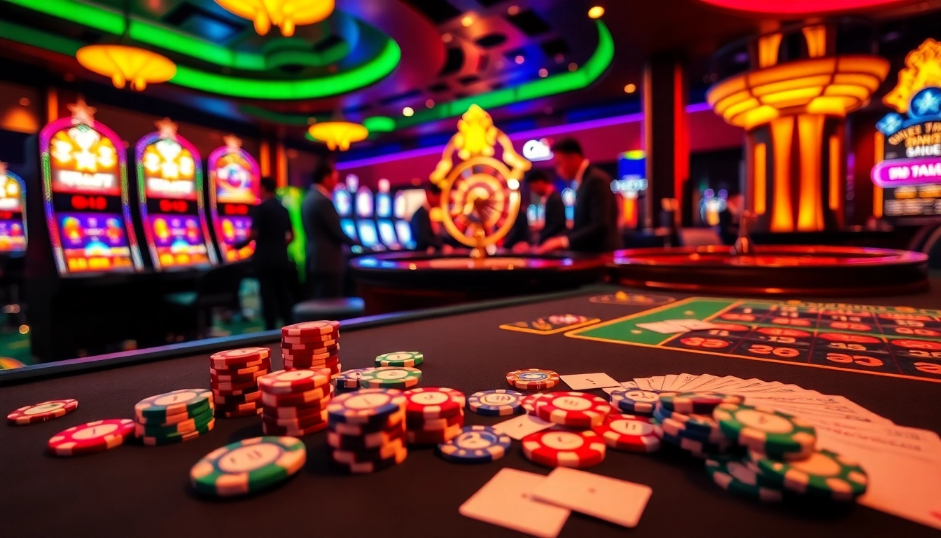 Experience the thrill of win55 online with vibrant casino tables and engaging gameplay.