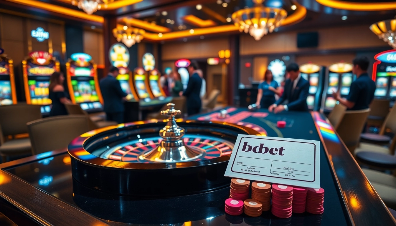 Experience the excitement of Tha bet with players engaging at a luxurious casino table.