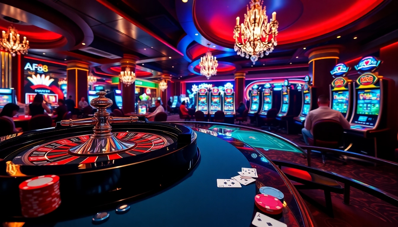 Experience the thrill of online gaming at AF88 COM with vibrant casino visuals and engaging gameplay.