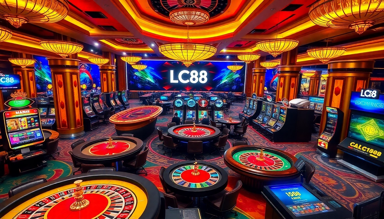 Experience dynamic gameplay at trang chủ lc88 with vibrant casino tables and exciting betting interfaces.