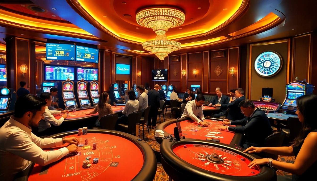 Experience the excitement of jeet buzz in a vibrant casino atmosphere with players and games.