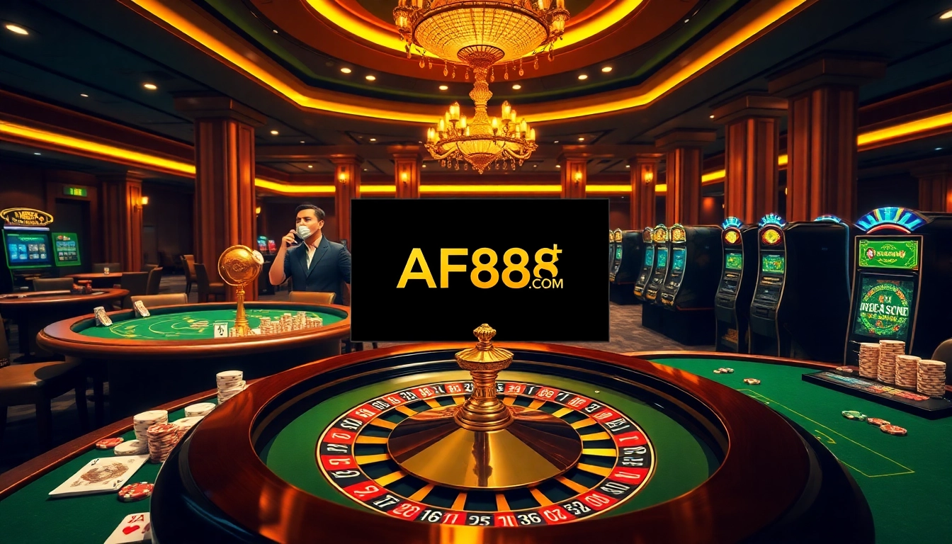 Engaged players enjoying the thrilling experience of gaming at AF88 COM casino.