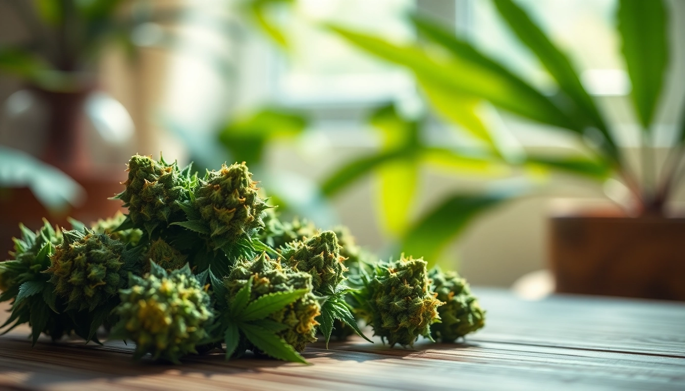 Discover Mental Wellness CBD buds with vivid detail, showcasing their therapeutic qualities in a serene setting.