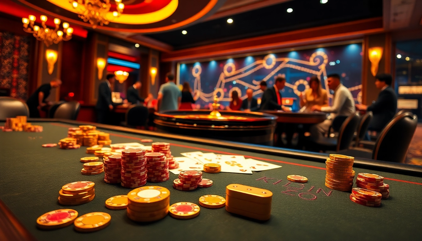 Experience the thrill of high-stakes gaming at KJC COM casino tables.