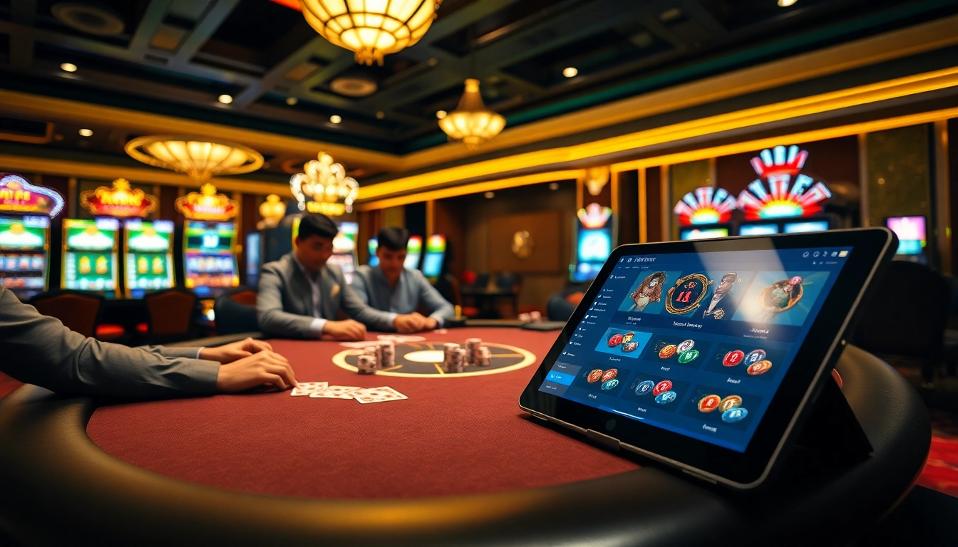 Experience the thrill of uu88 trang chủ with engaging poker action at a luxurious casino table.