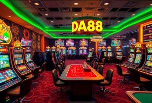 Experience the thrilling online gaming world of DA88 with vibrant casino games and modern interface.