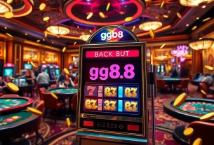Players enjoying the thrilling gg88 slot experience amidst a luxurious casino environment.