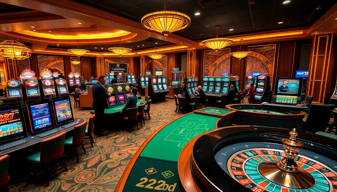 Experience high-stakes action with 222bd at a vibrant casino gaming floor.