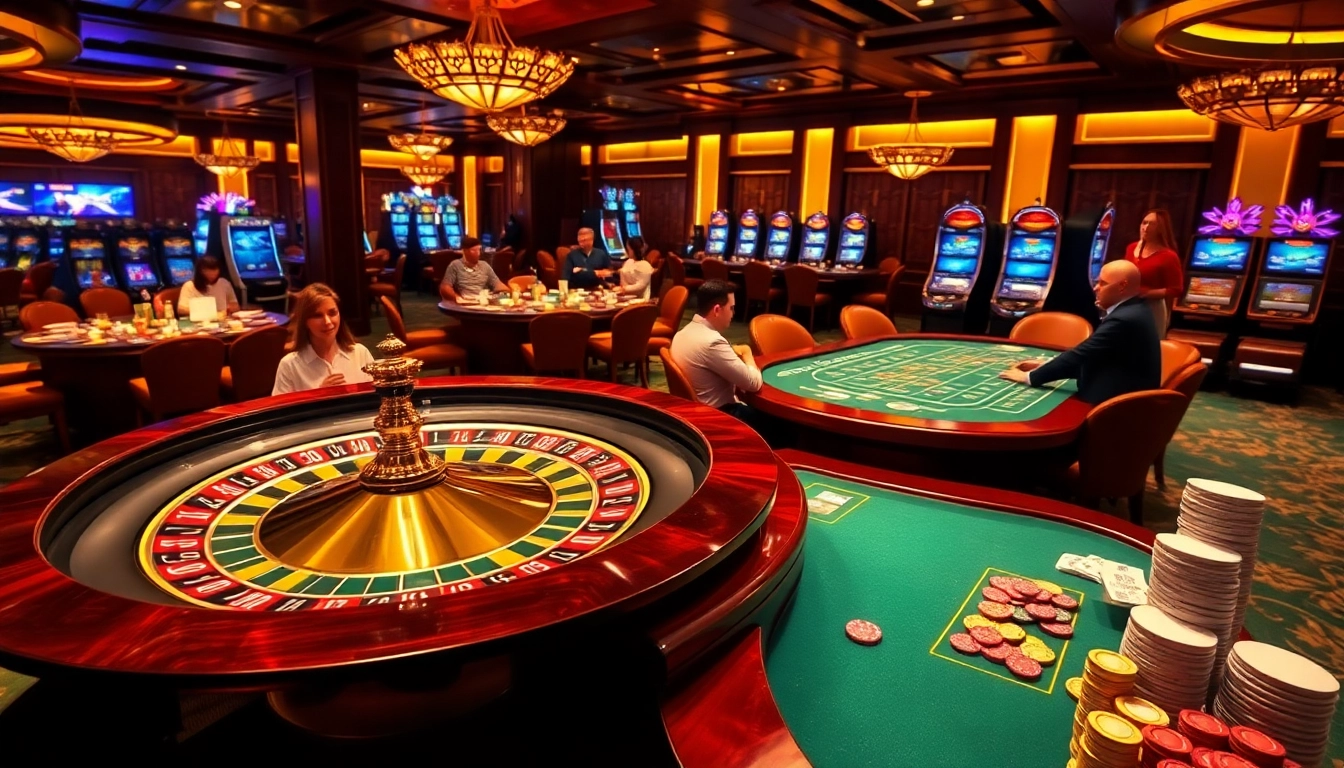 Experience the thrill of gambling at https://vmaxgame.net/ with colorful casino chips and lively roulette wheel.