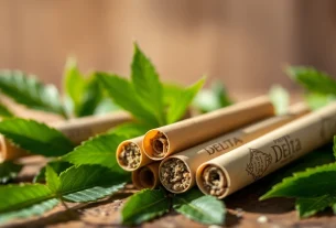 Experience the premium quality of delta 8 prerolls amid a serene natural setting.