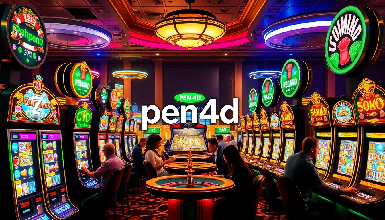 Engaging players experience thrilling spins on the modern pen4d online slots.