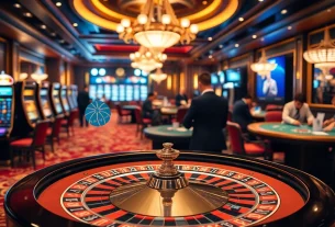 Experience thrilling gameplay at Bayvip with an exciting casino atmosphere, featuring roulette and poker games.